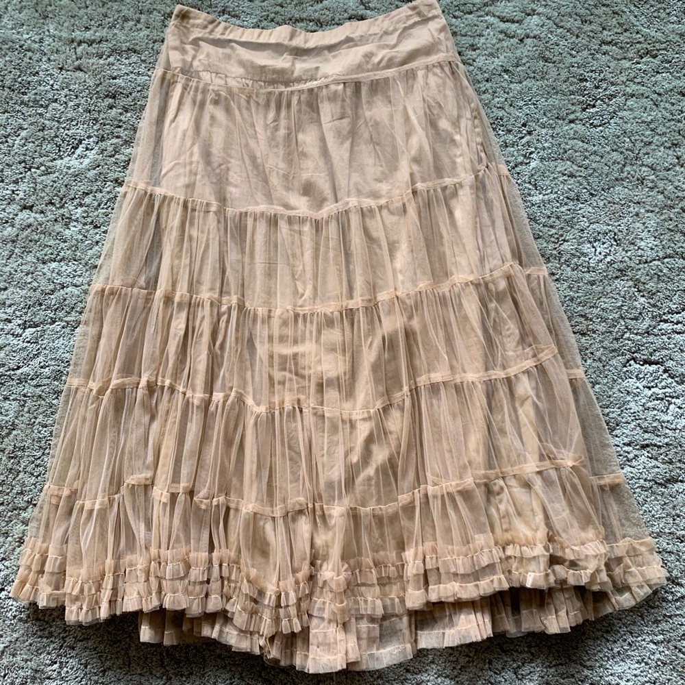Tulle maxi skirt